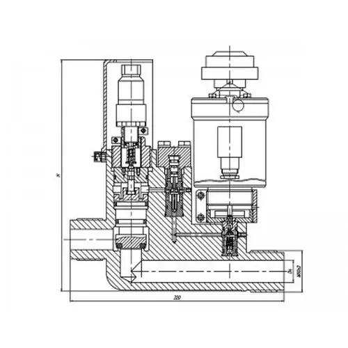 Нержавеющий запорный проходной штуцерный дистанционно-управляемый клапан 521-36.181-02 