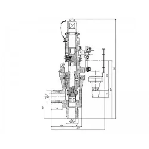 Бронзовый запорный угловой штуцерный клапан с отсечкой уплотнителей штока в открытом положении 521-35.3379 (ИПЛT.49221139) 